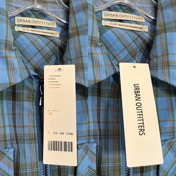 NWT Urban Outfitters As If Plaid Cropped Jacket XS - Picture 8 of 15